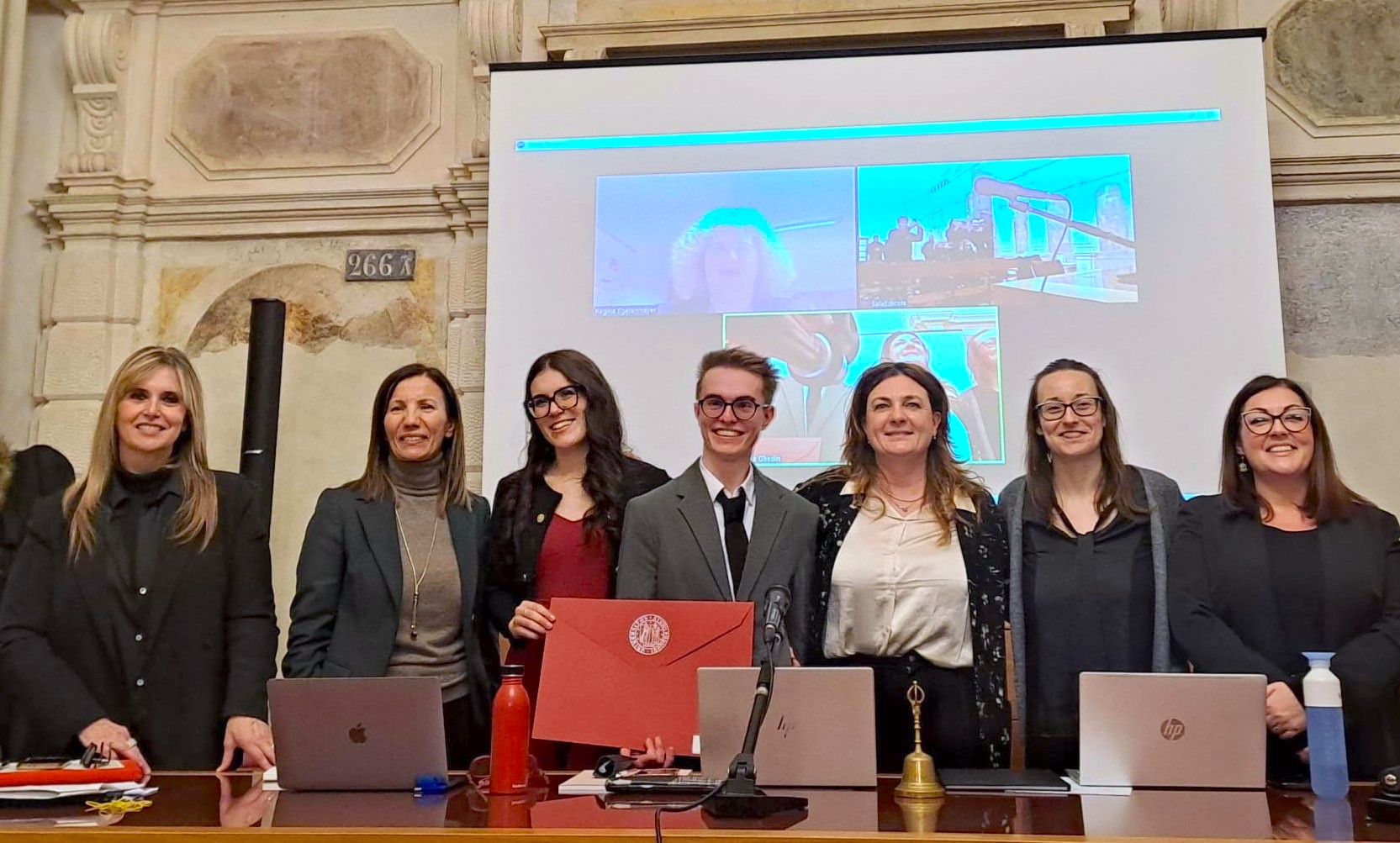 A Rovigo, laurea con doppio titolo per Ilaria Pajola e Tommaso Caraccioli