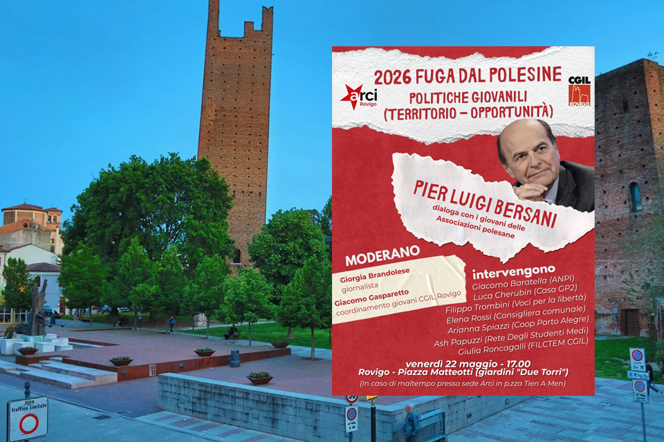 2026: FUGA DAL POLESINE. Arriva Bersani a Rovigo