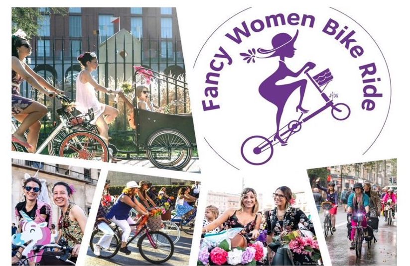 Donne in bicicletta durante la Settimana Europea della Mobilità