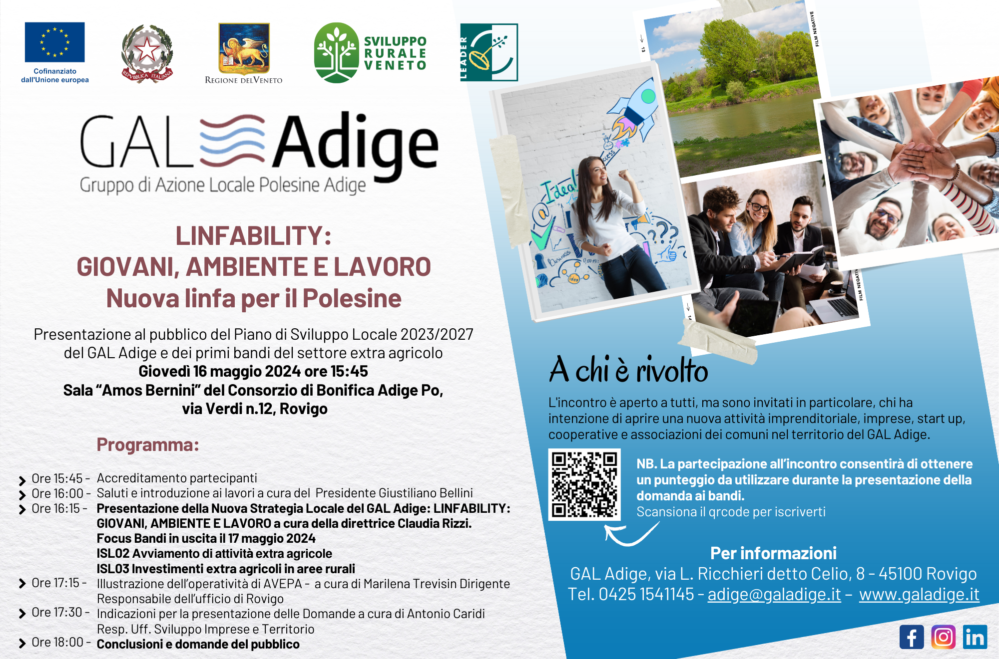 IL GAL ADIGE PRESENTA LA NUOVA STRATEGIA LOCALE E I BANDI
