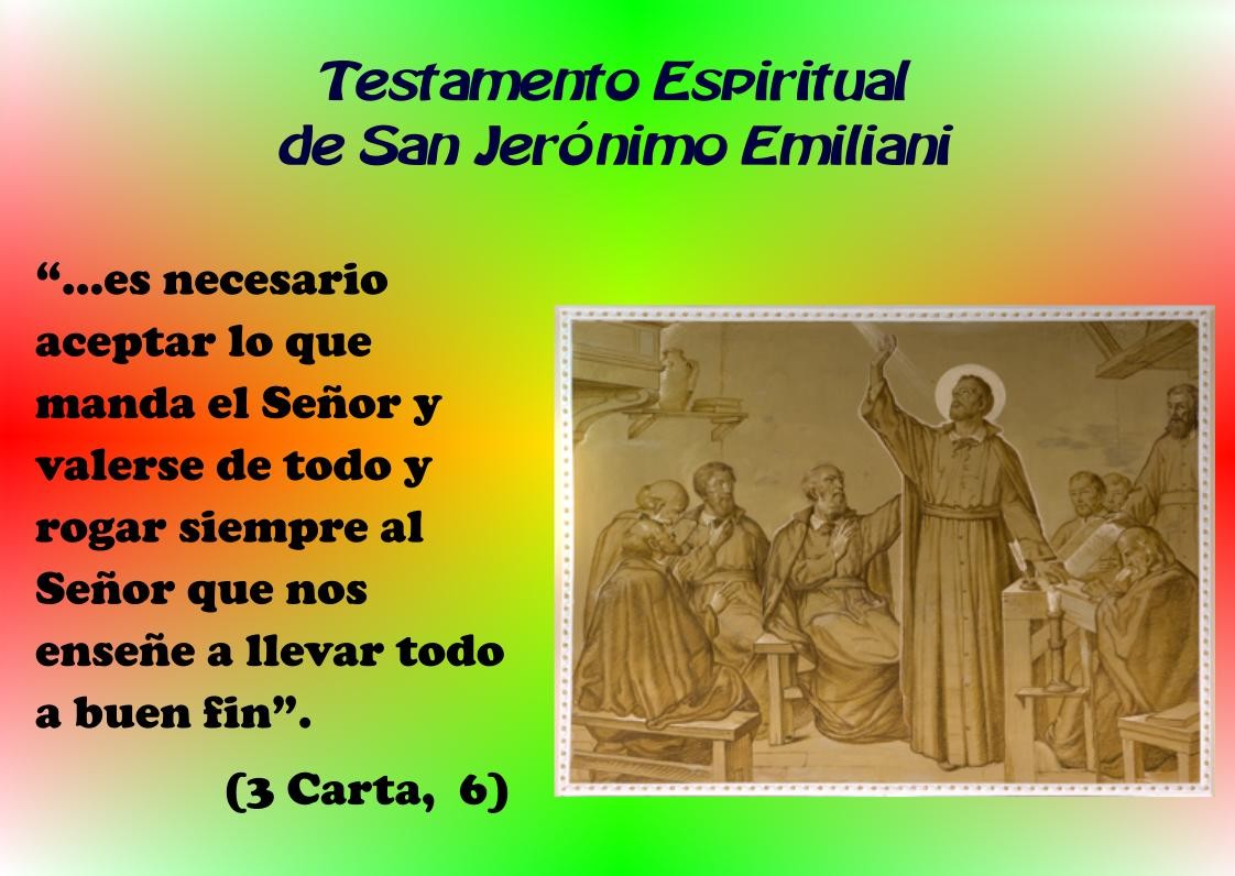Vida De San Jeronimo Emiliani Narrada Http Marededeudelroserbadalona Jimdo Com