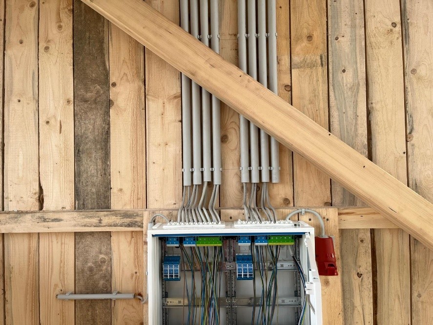 Elektrik – neu verlegte Leitungen