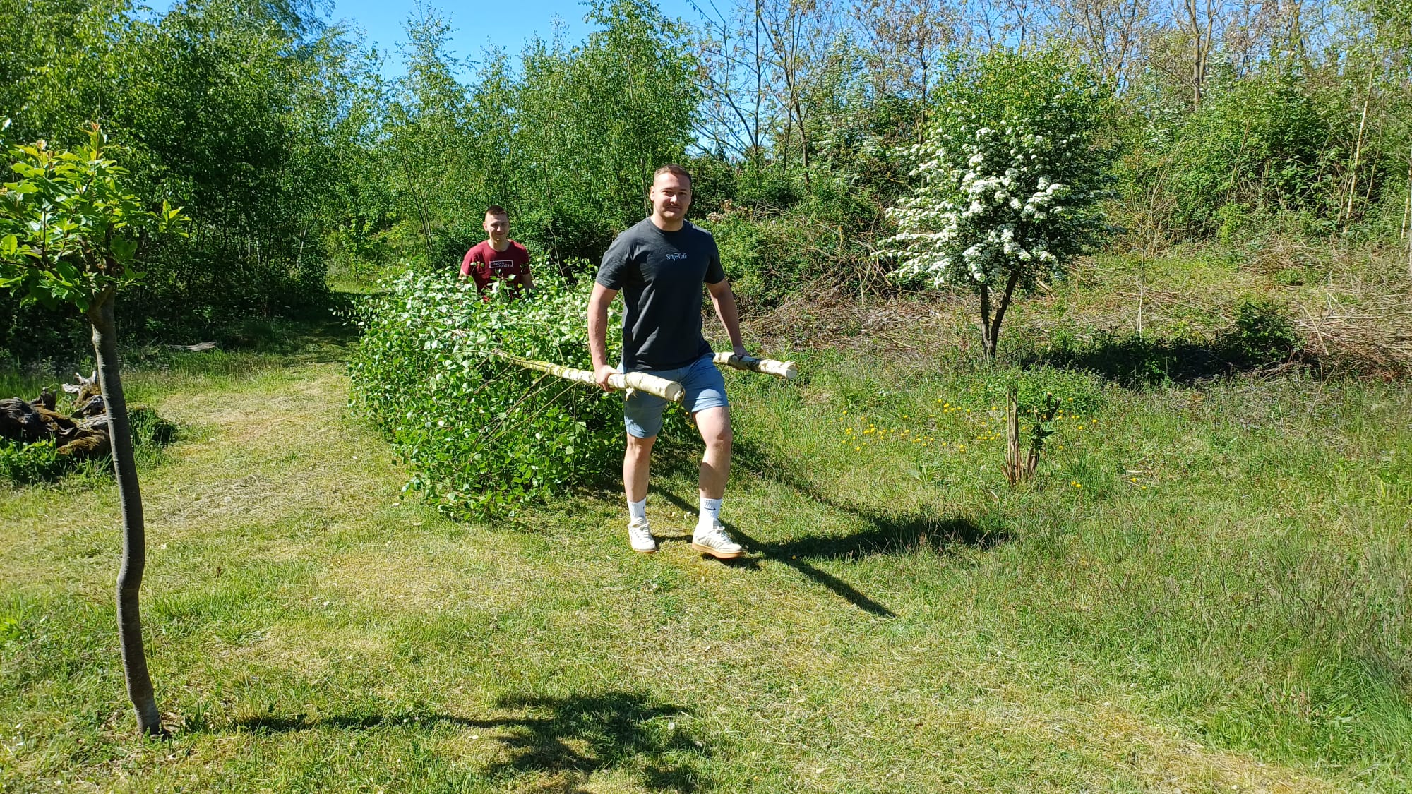 Vorher wird schwer gearbeitet