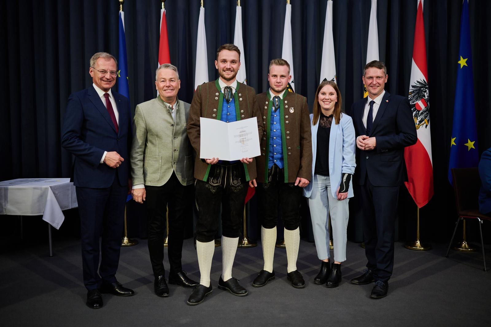 Feierliche Ehrung vom Land Oberösterreich