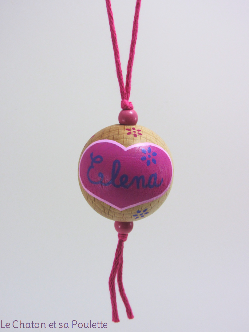 Boule fuchsia ELENA - Le Chaton et sa Poulette 