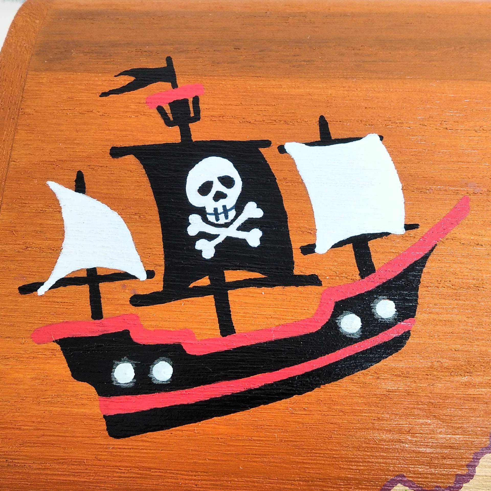 Coffre au trésor Pirate ANTOINE, décoration bateau de pirate