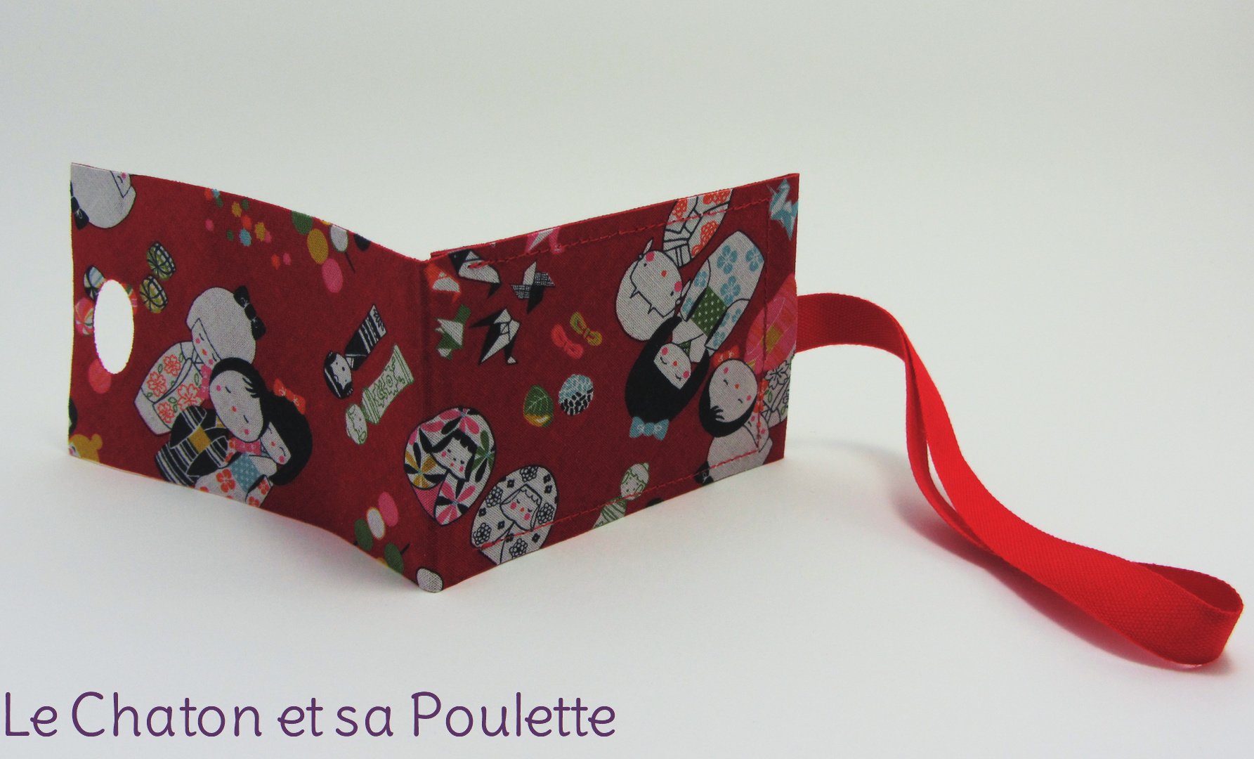 Porte-étiquette tissu Les Kokeshi