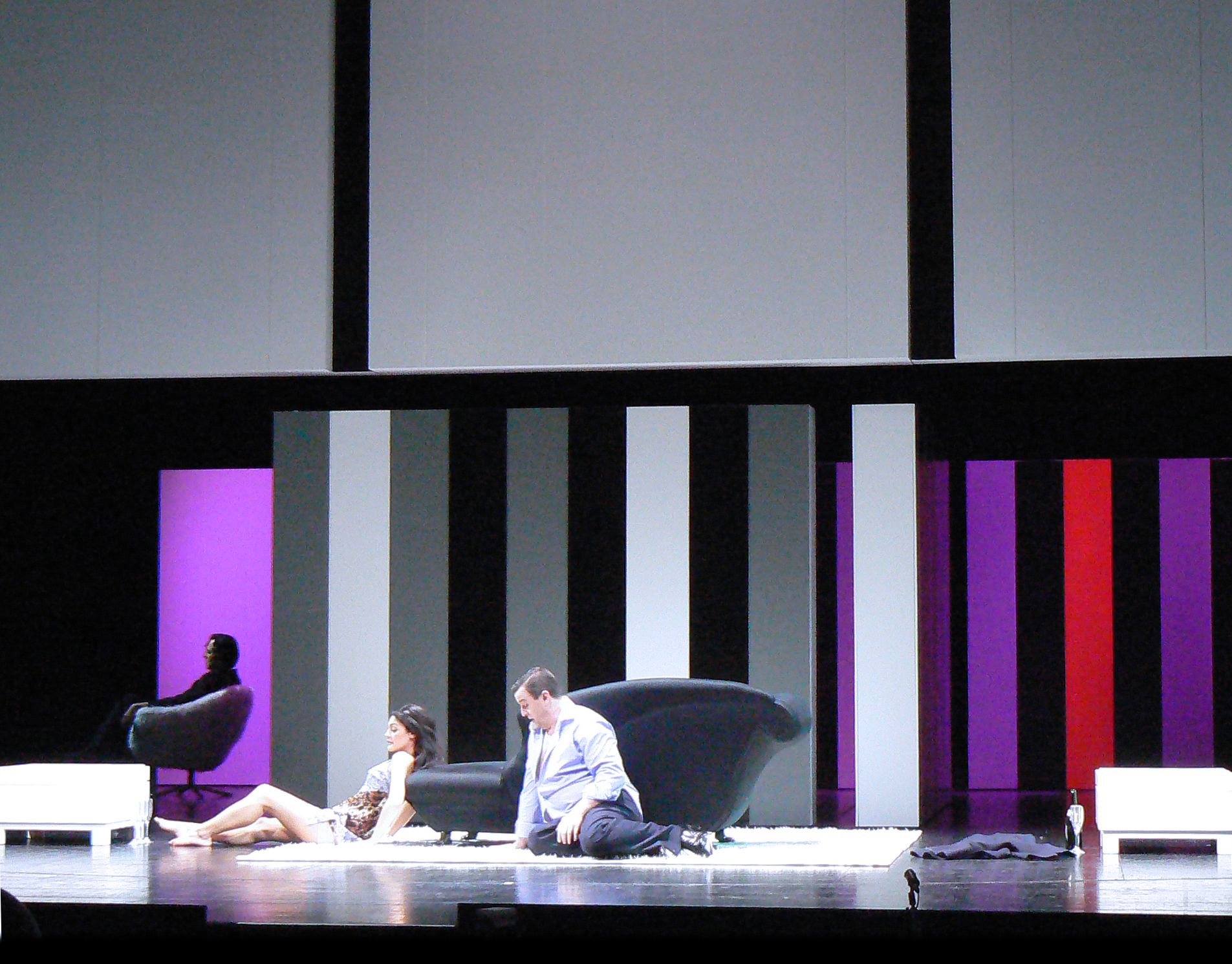 photo de la scénographie de : L'Incoronazione di Poppea. Stadttheater Klagenfurt. Mise en scène Laurent Laffargue.