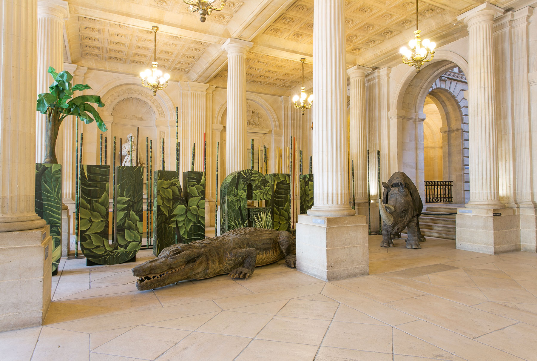 Photos de l'exposition Bêtes de Scènes. Opéra de Bordeaux.