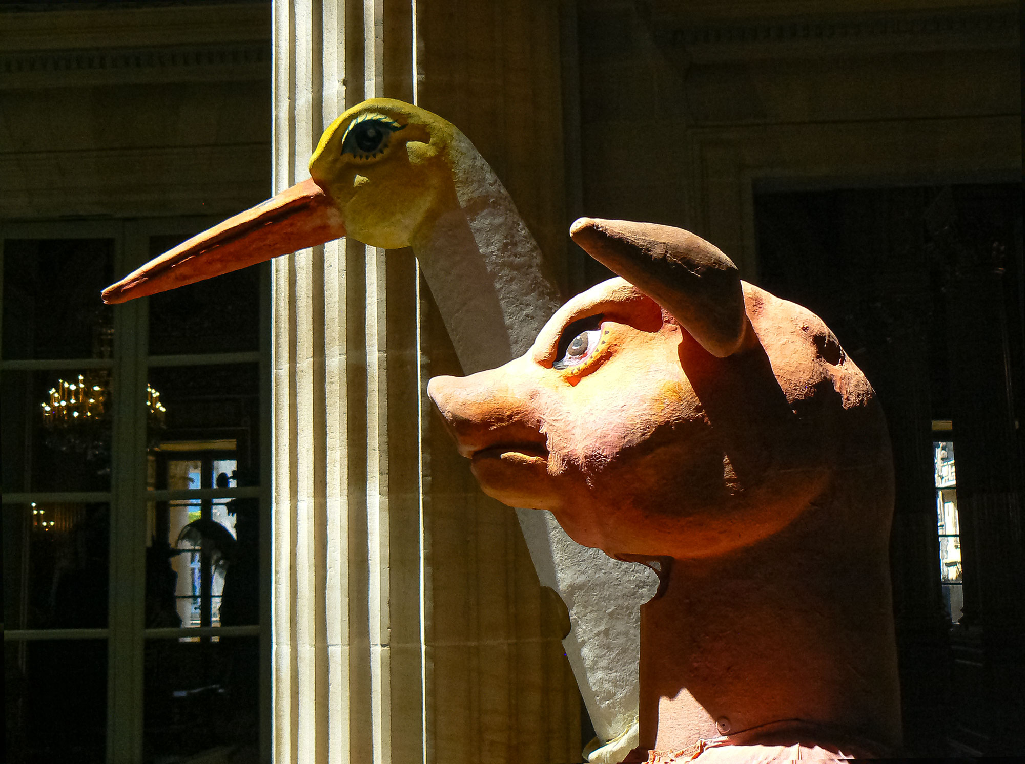 Photos de l'exposition Bêtes de Scènes. Opéra de Bordeaux.