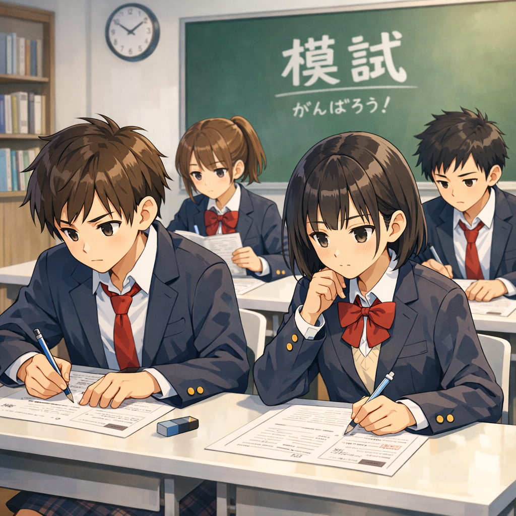 中３模試、速攻で採点して、即返却！