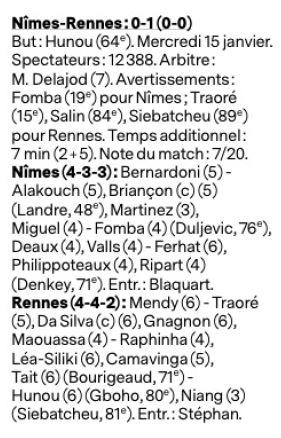 SAISON 2019-2020 - 12e journée de Ligue 1 Conforama - Nîmes Olympique / Stade Rennais  - Page 2 Image