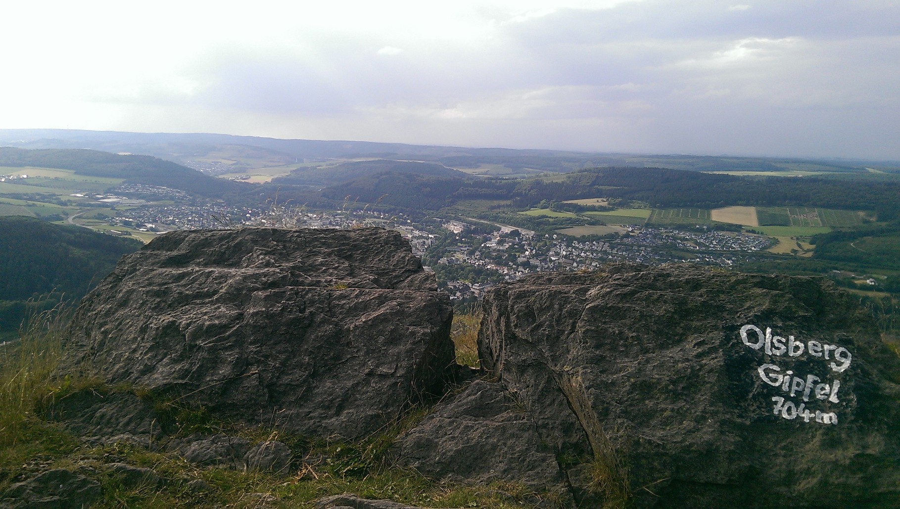 Blick auf Olsberg Wanderweg B4 Heidkopf