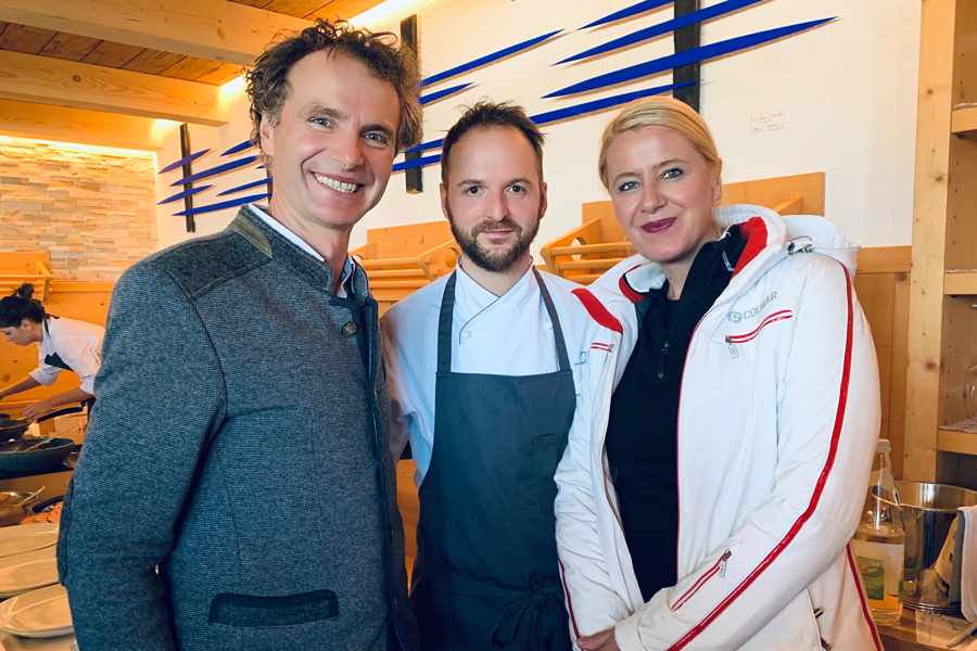 Ütia de Bioch: Hüttenwirt Markus Valentini, Chef Nicola Laera* - Restaurant La Stüa de Michil - Corvara, Monika Pfitscher