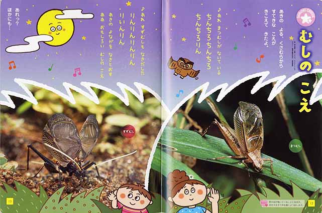 月刊絵本『こどもとしぜん』むしのこえ