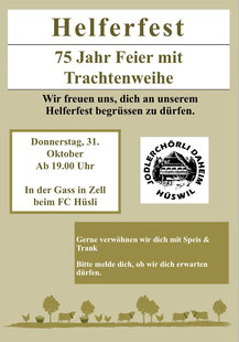 Helferfest 75 Jahr Jubiläum
