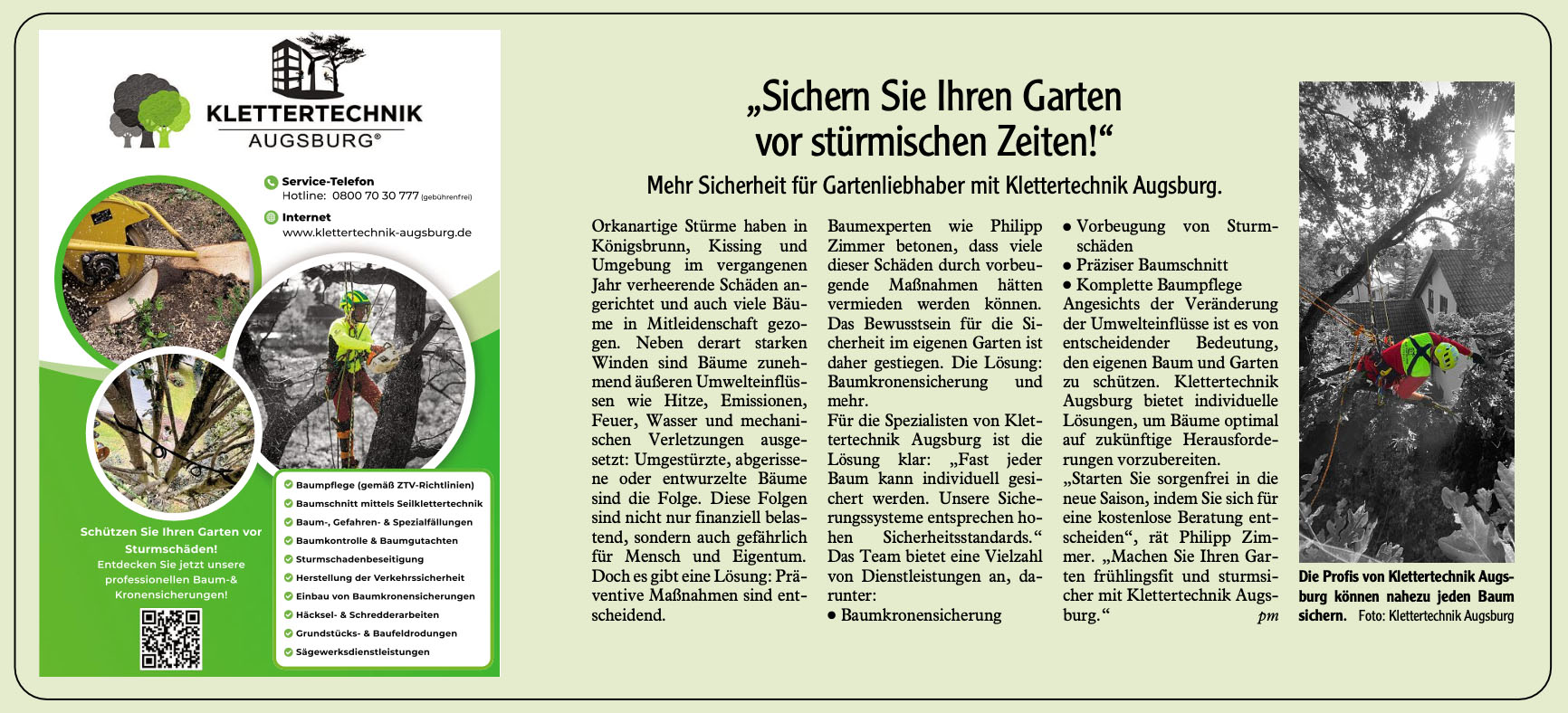 „Sichern Sie Ihren Garten vor stürmischen Zeiten!“
