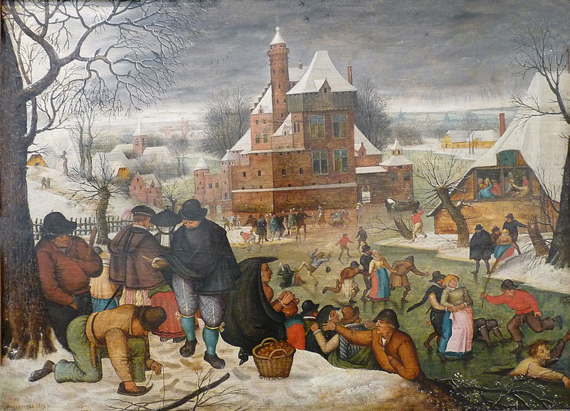 Scène de patinage de Brueghel le Jeune