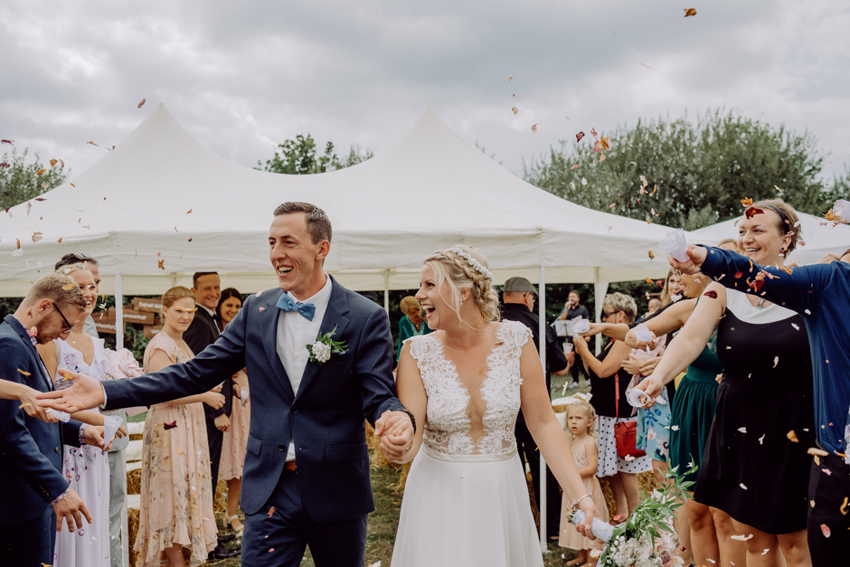 Entspannte Boho Gartenhochzeit bei Karlsruhe