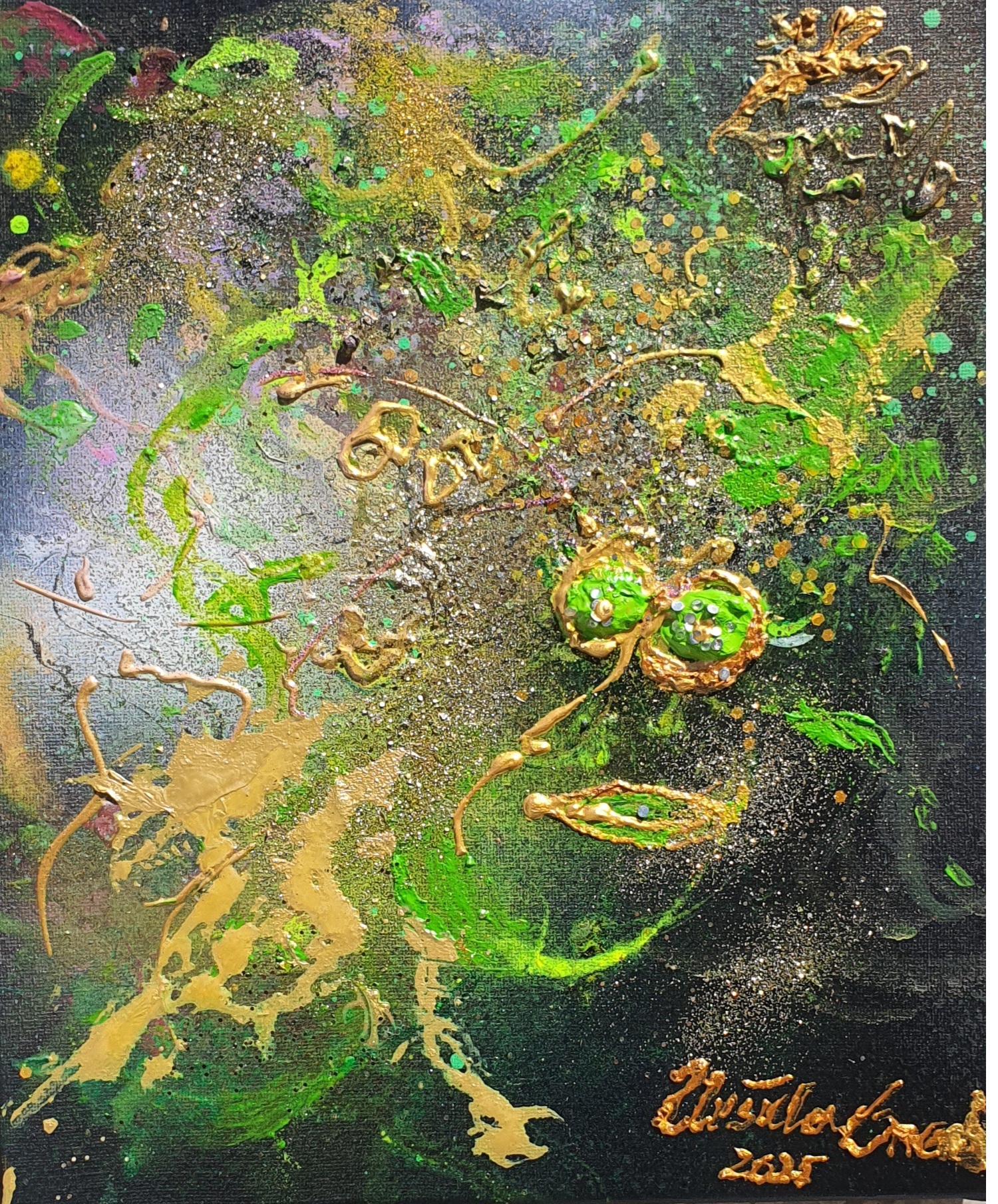 painting on Canvas, Mixed Media, 25 X 30 X 1,5 cm