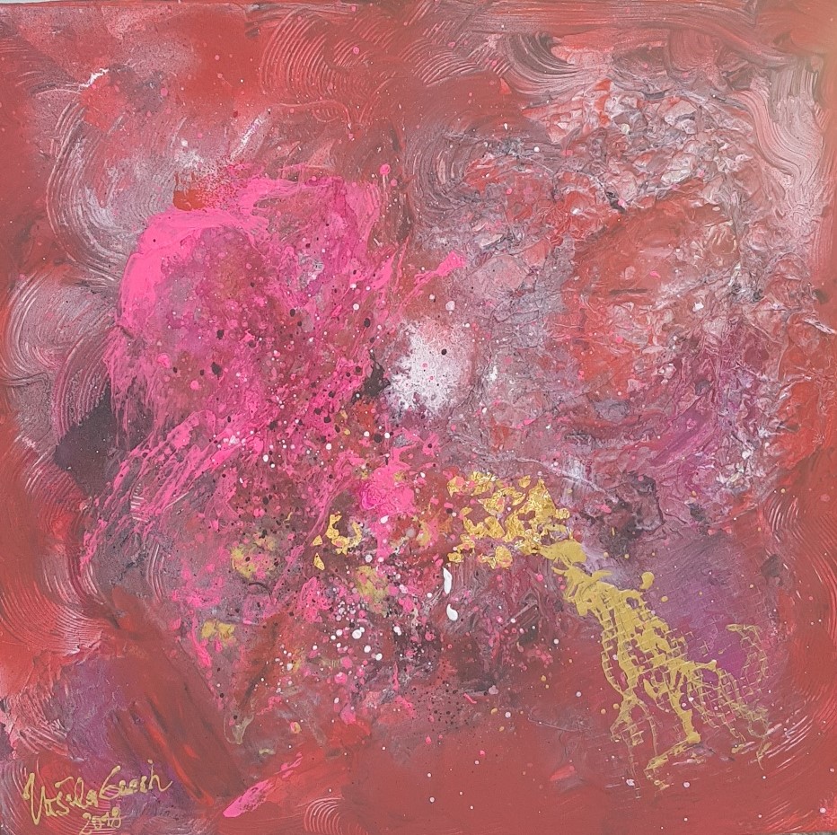 Festival of love  Painting  30 W x 40 H x 1.5 cm on canvas