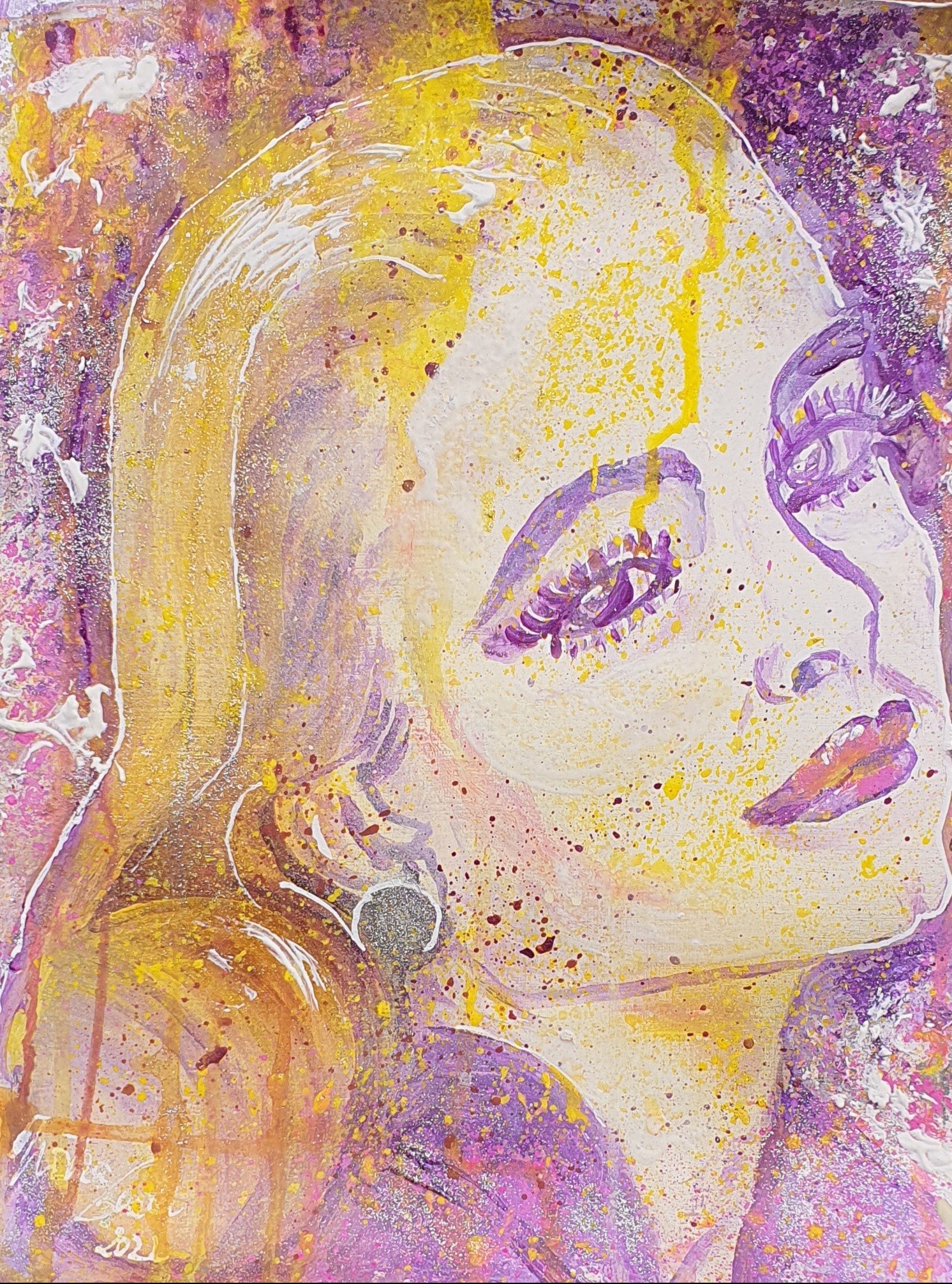 the gold of Monaco (Technic: Acryl/Mixed Media on paper40 X 30 X 0,2 cm)