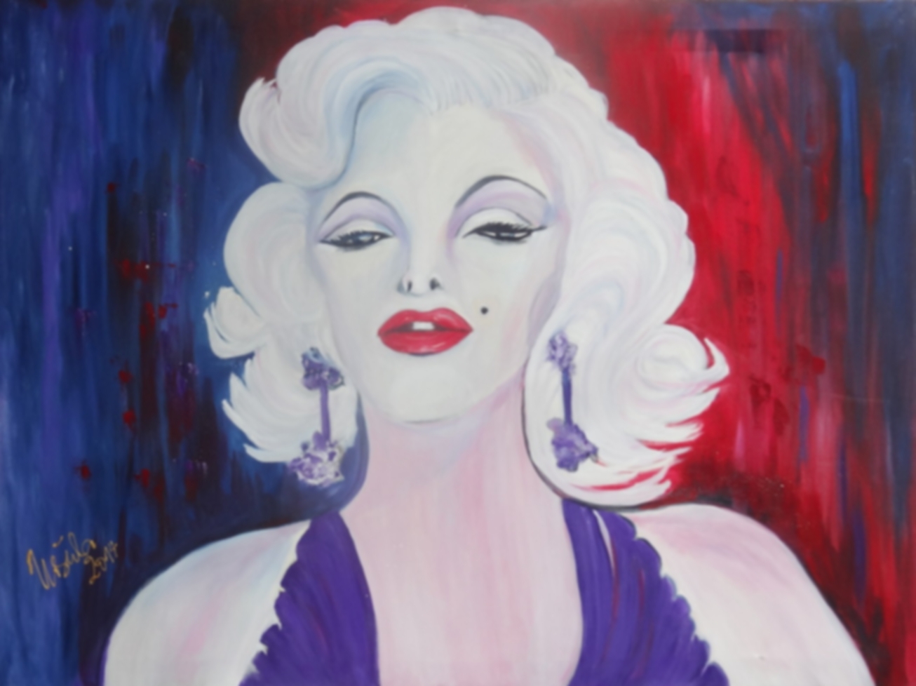 Marilyn       (Technik: Öl   Leinwand: 1,20 m X 56 cm)