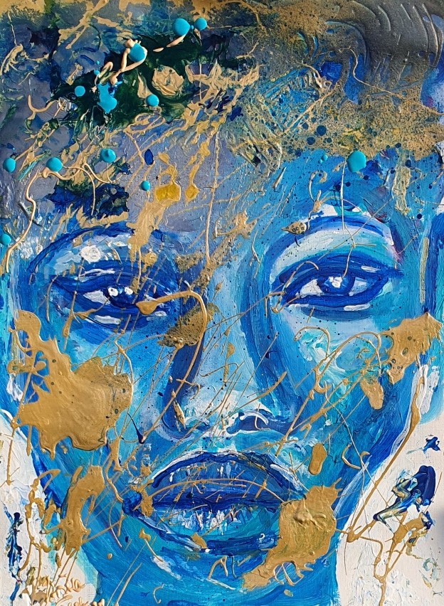 Coco (Acryl/Mixed Media on Canvas 48 X 36 X 0,1 cm)