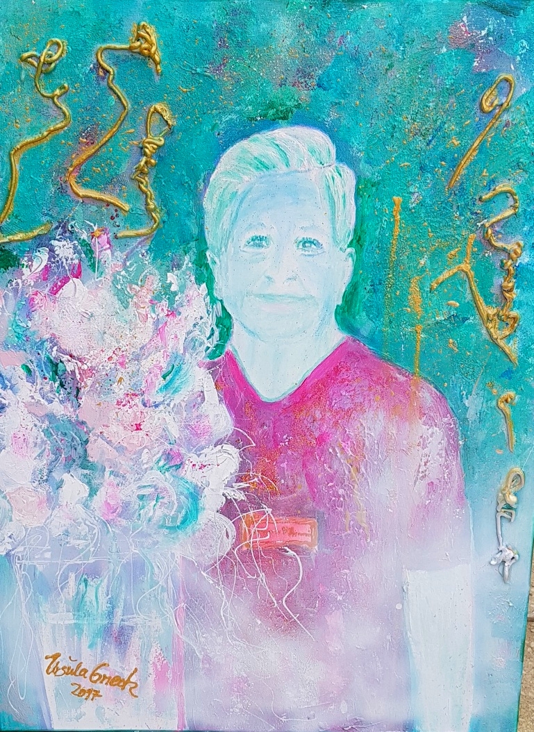 My love (private) (Technik: Acryl/Mixed Media auf Leinwand 75/115 cm)