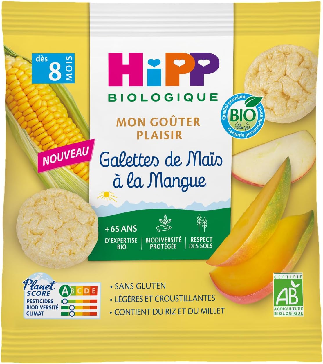 Galette HIPP maïs et mangue 