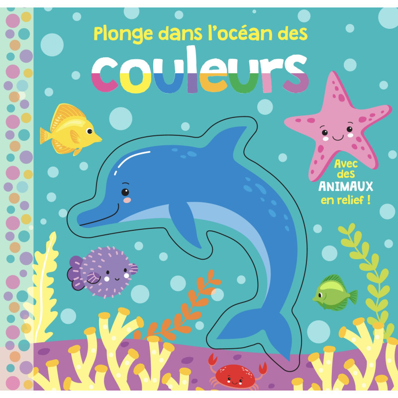 Plonge dans l'océan ! Suis le contour des poissons en relief avec ton doigt.  