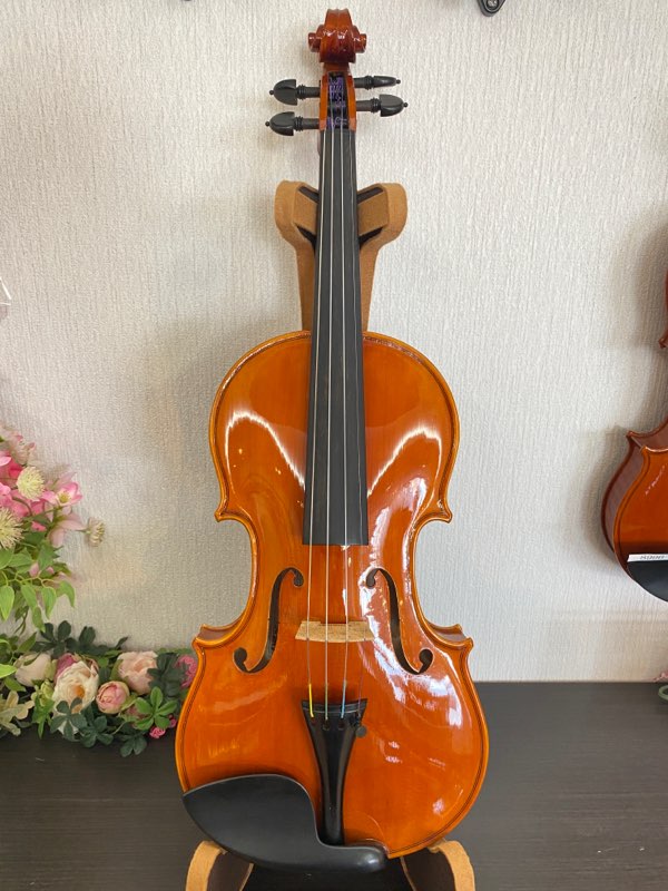新品！格安！オレンジ バイオリン フルサイズ 4/4 ハードケース付き スタッフ用2 - バイオリン卸売り専門店 アマービレ楽器