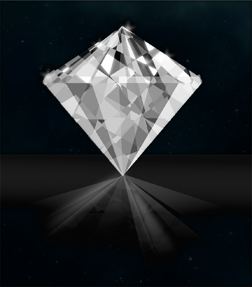 Grafik: Diamant im Weltraum - Bild von OpenClipart-Vectors auf Pixabay (Danke OpenClipart-Vectors :o)