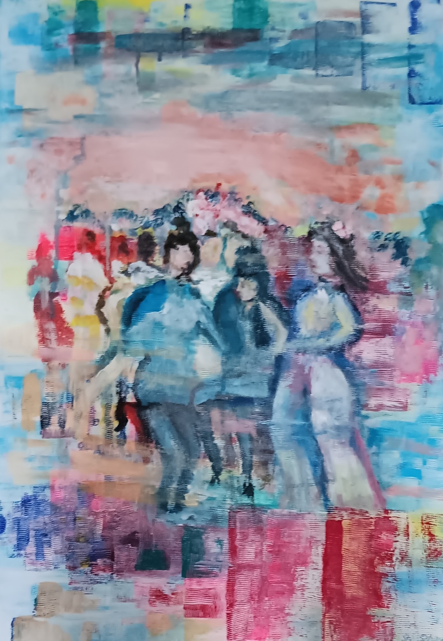Polterabend - Acryl auf 50 x 70 cm Leinwand