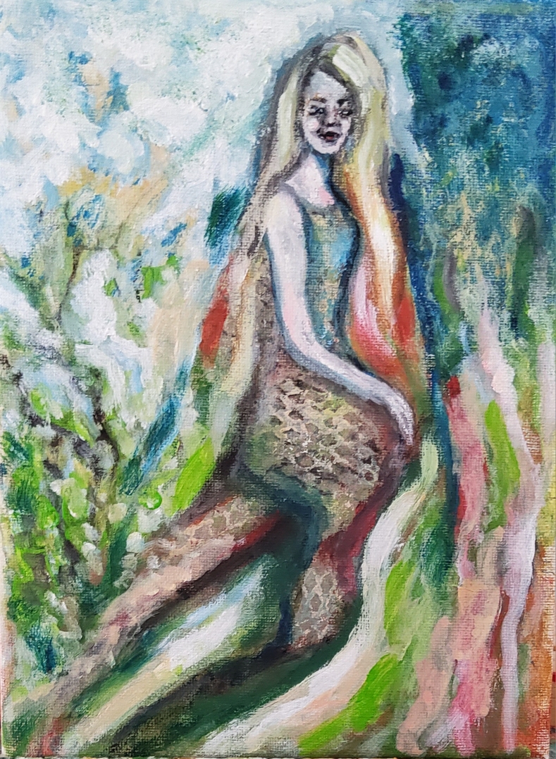 Ohne Titel - Acryl auf 18 x 24 c,m Leinwand