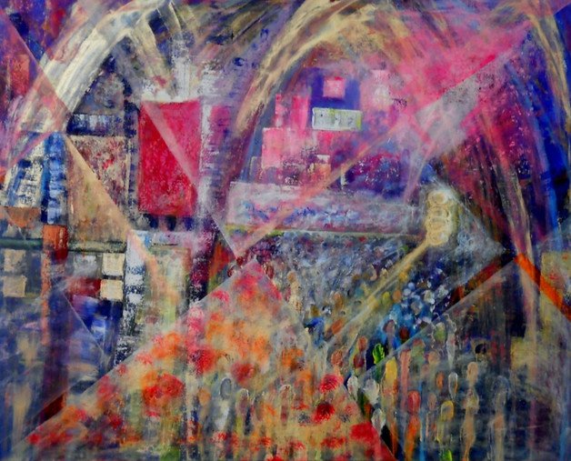 City at night, 70 x  100 cm, verkauft