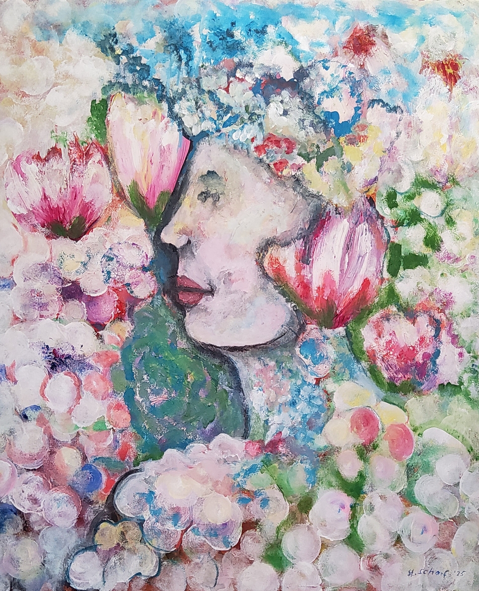 Flora II - Acryl auf 50 x 60 cm Leinwand
