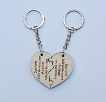 Portachiavi cuore con frase personalizzata Regalo colleghe Compleanno –  Shop Ricomincio da tre