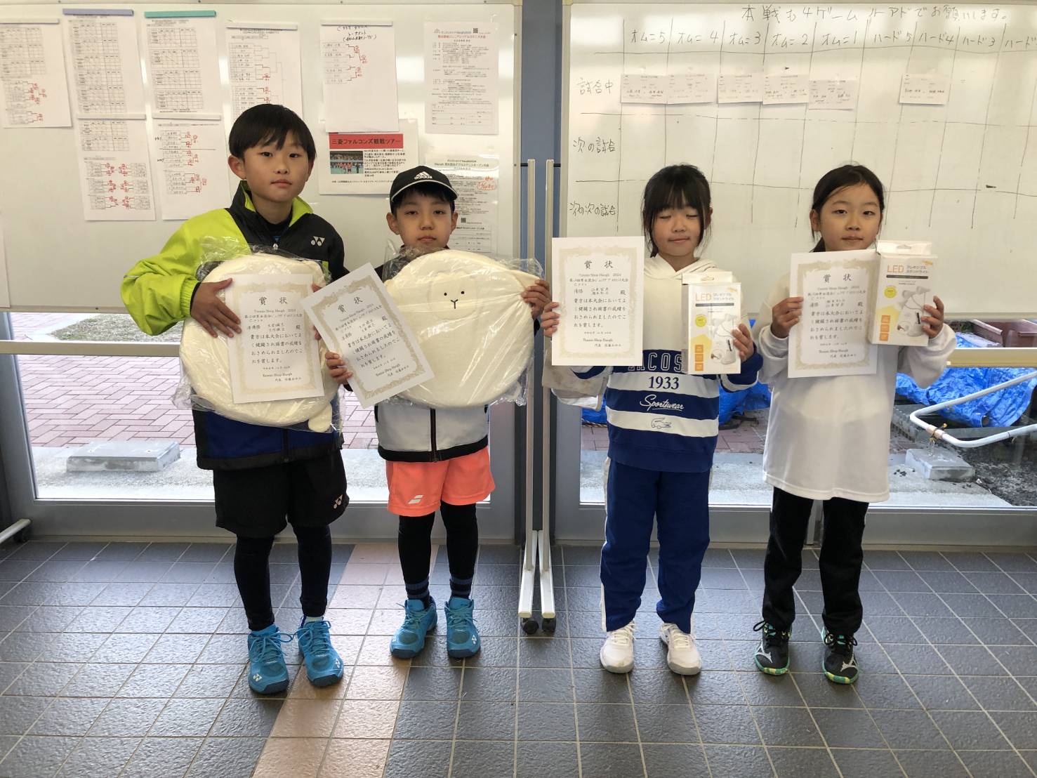 ダブルスCクラス入賞者