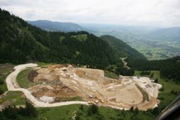 Der Garlandhang vor und während der Bauarbeiten