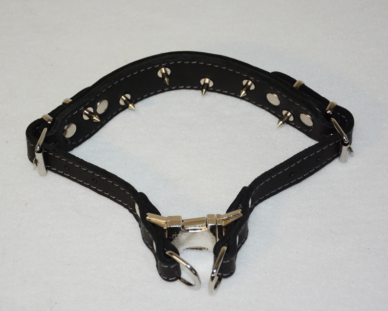 Leather prong collar cheap