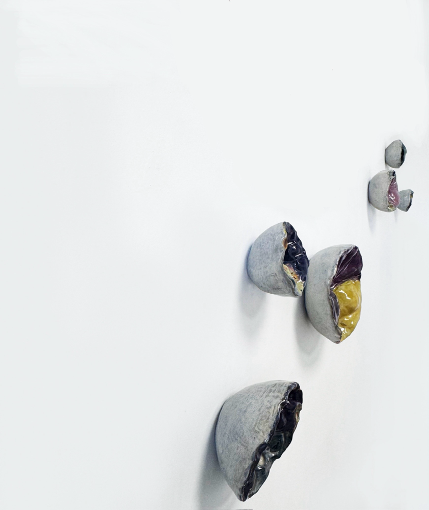 Z.T. | Paperclay, Glazuur (18 wandsculpturen) |  diverse afmetingen