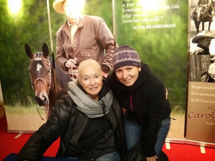 Martina mit Carolyn Hunt (Frau des legendären Horsemanship-Begründers Ray Hunt)