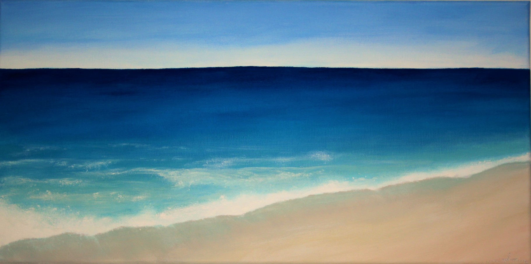 Strandgeflüster / 60 x 30 cm/Gouache auf Leinwand / 2016