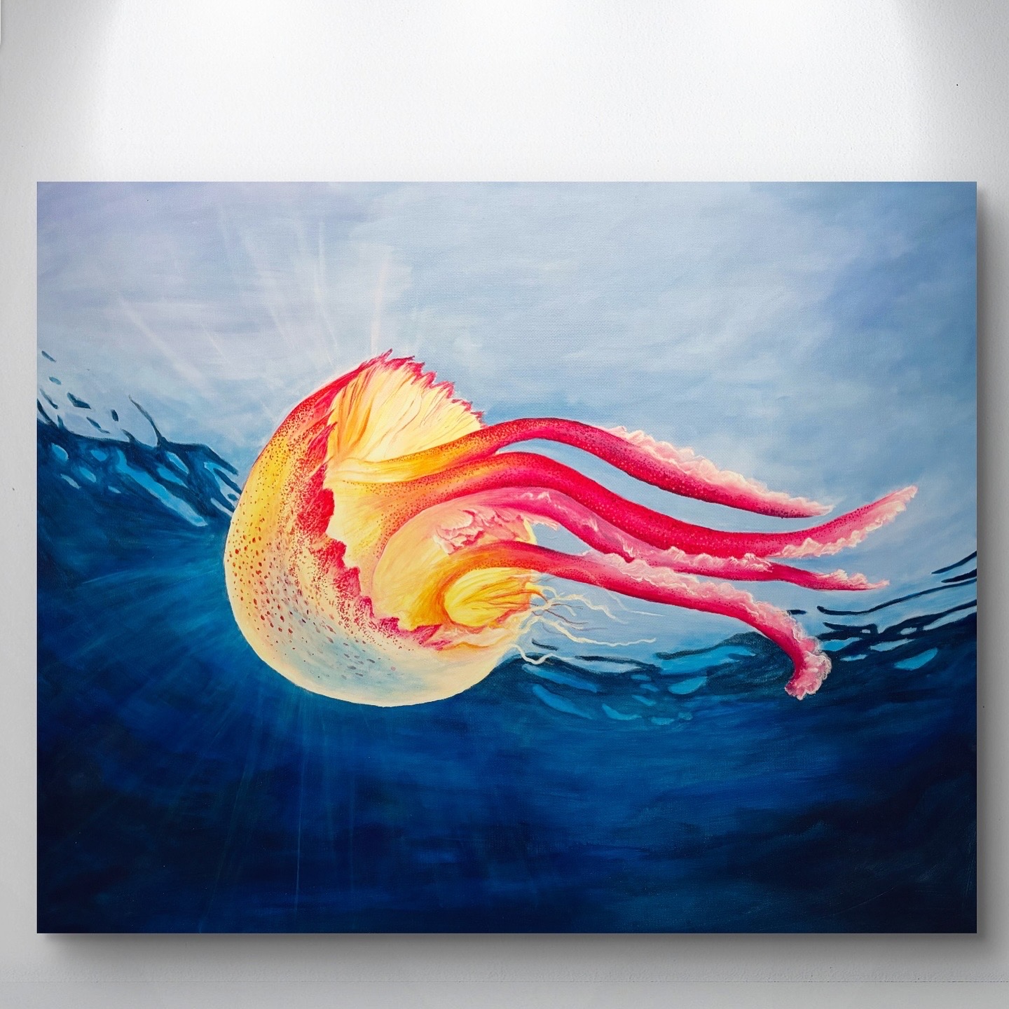 Mauve Stinger / 100 x 80 cm / Acryl auf Leinwand / 2024