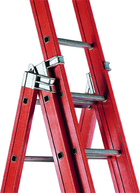 Escalera aislante para electricistas de 2 tramos
