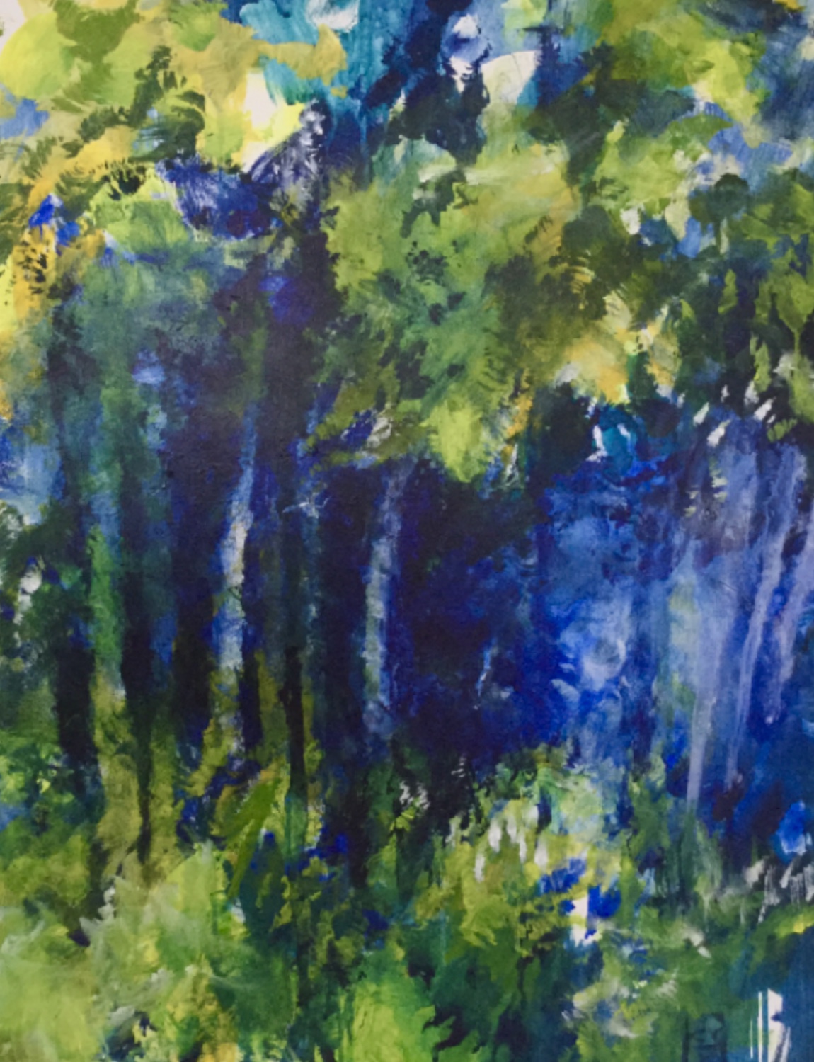 Forêt bleu 2020- 100x70 cm