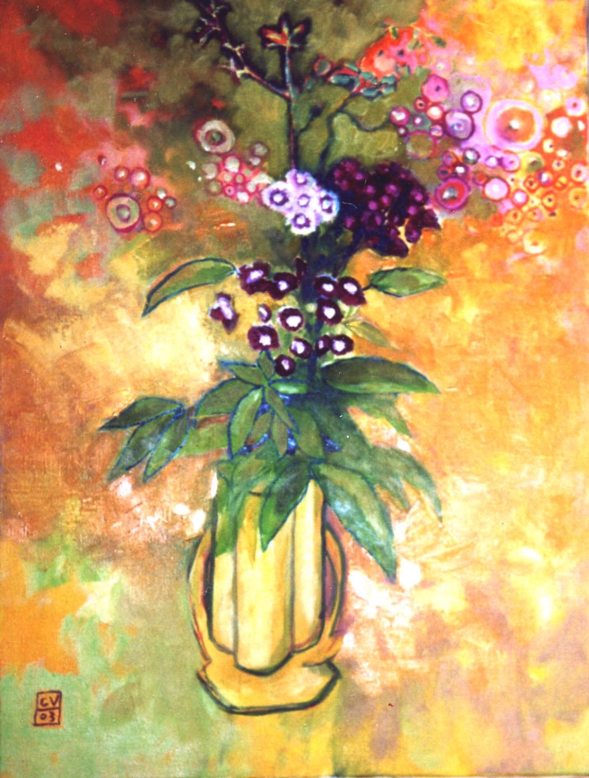 Bouquetw jaune - 2003. 50X60 cm 