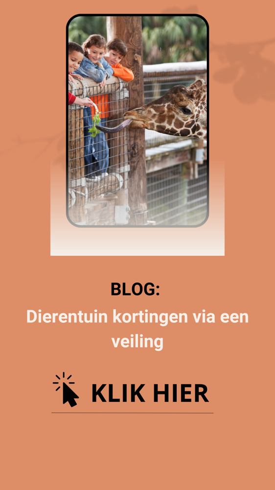 Dierentuin korting via een veiling