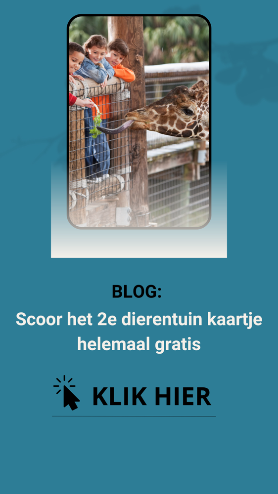 2e kaartje gratis dierentuin